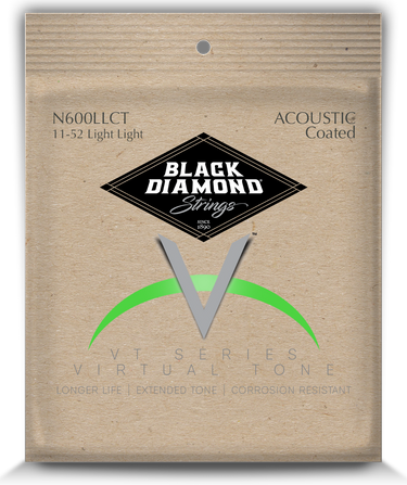 Clear Coated Acoustic Phosphor Bronze 92/8 by Black Diamond USA